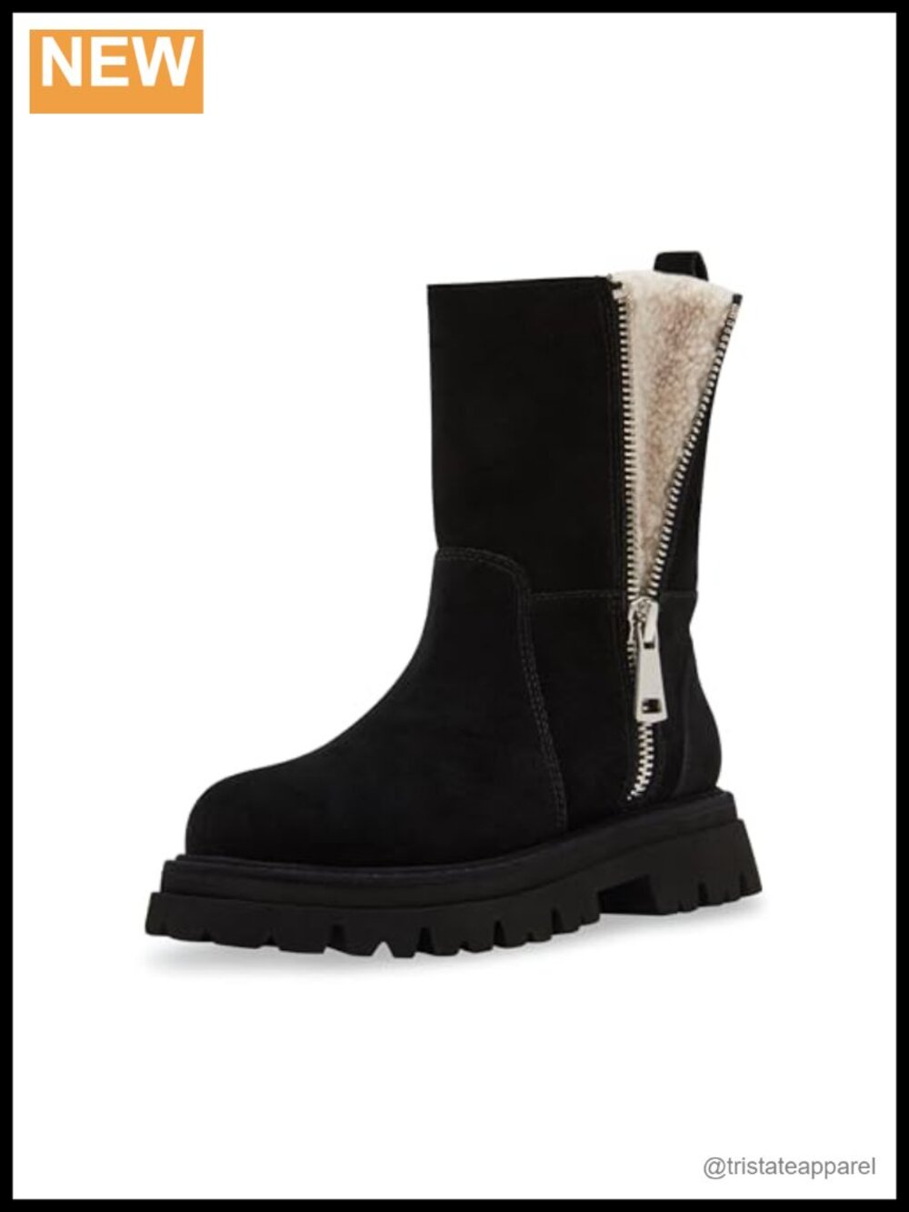 Blondo Suede Waterproof Pull-On Mid-Calf Boots Block Heel
